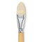 Escoda Clasico Chungking White Bristle Brush - Short Filbert, Long Handle, Size 26